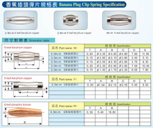 香蕉插頭彈片 ,電子五金
